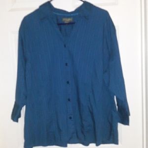 3x dark real button up shirt